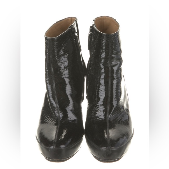 Balenciaga Patent Leather Ankle Boots - Picture 2 of 11